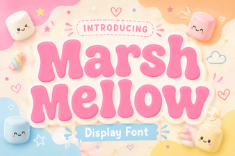 Marshmellow Font: a Soft, Fun Typeface for Creators