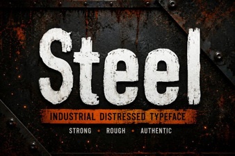 Steel Font Style for Design Projects & Inspiration