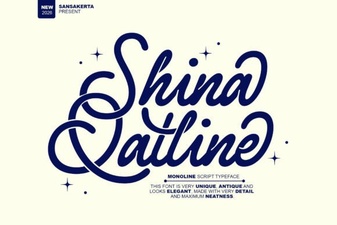 Shina Qatline: a Font for Creative Arabic Design