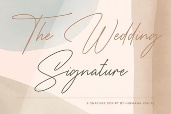 A Modern Font for Wedding Invitations & Stationery